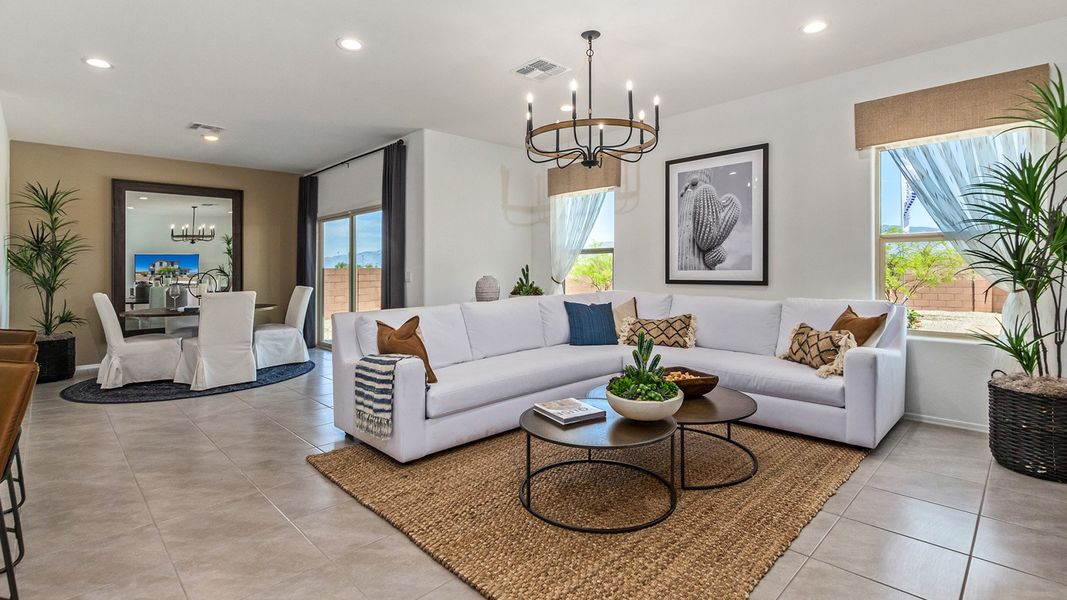 Furnished interior in a model home at Hanson Ridge in Vail (Image 5).