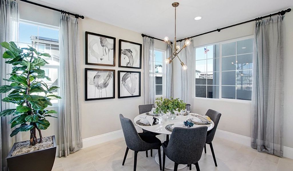 Furnished interior in a model home at Fusion at Avalon Crossing in Mesa (Image 1).