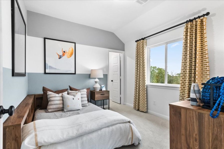 Furnished interior in a model home at The Reserve at Spiritas Ranch in Little Elm (Image 31).