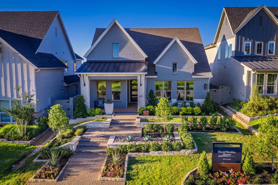 Front exterior of a home in the Landmark community, located in Denton, TX (Image 5). Front exterior of a home in the Landmark community, located in Denton, TX (Image 5).