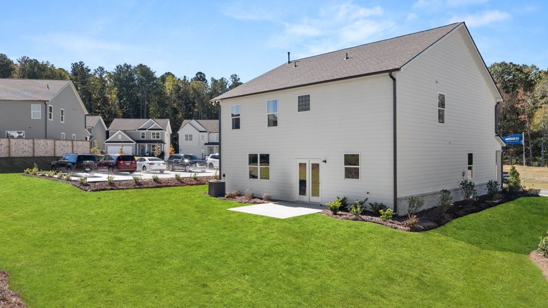 Exterior details of a home in Hamptons at Riverwood South, Dallas (Image 18).