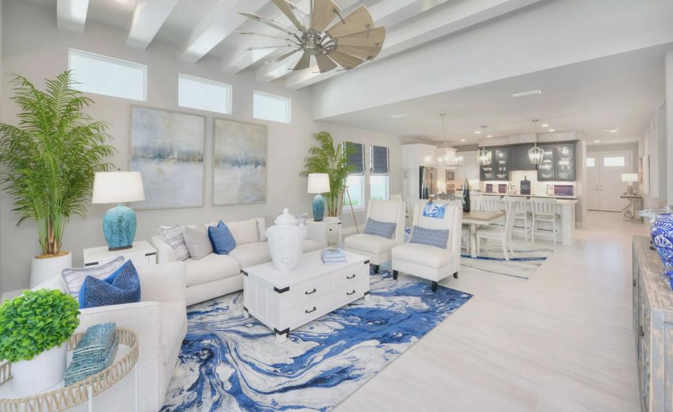 Furnished interior in a model home at Woodhaven in Port Orange (Image 11). Furnished interior in a model home at Woodhaven in Port Orange (Image 11).