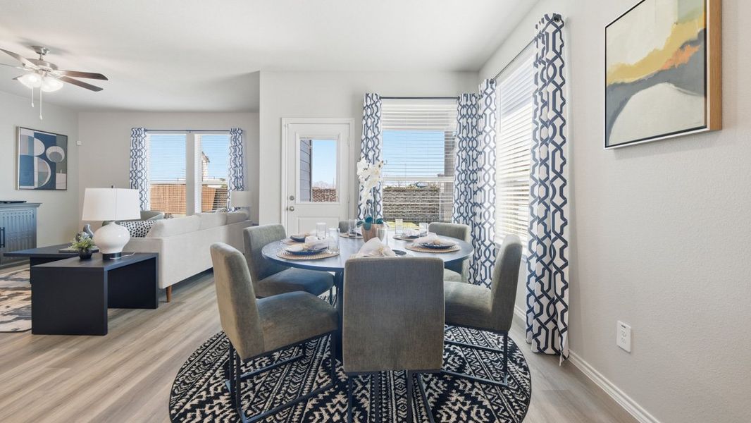 Furnished interior in a model home at Trails of Elizabeth Creek in Fort Worth (Image 13).