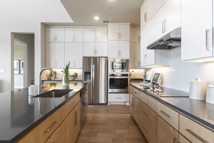 Furnished interior in a model home at Crescent Bluff in Georgetown (Image 25).
