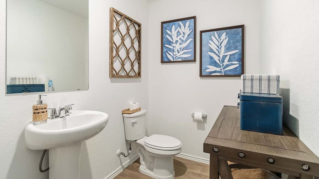 Furnished interior in a model home at Hickory Ridge in Elmendorf (Image 22).