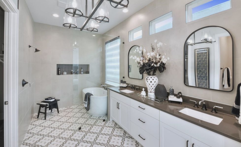 Furnished interior in a model home at Mosaic in Daytona Beach (Image 38).