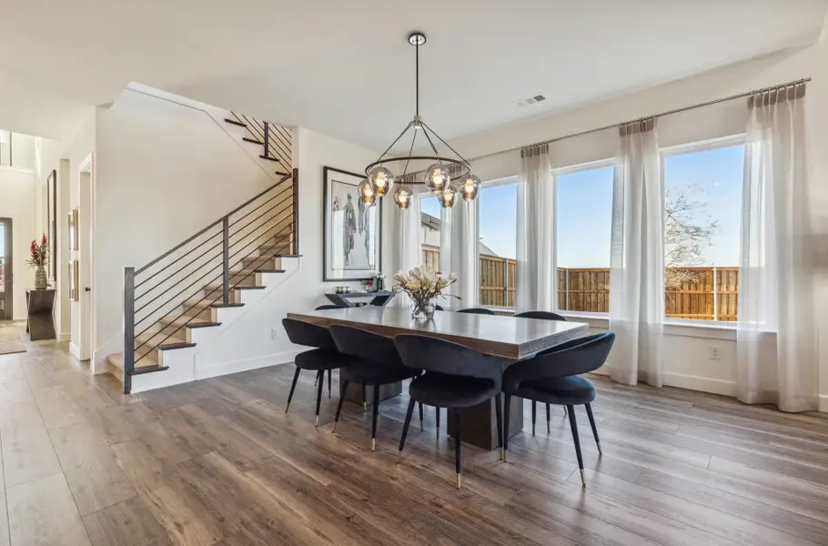 Furnished interior in a model home at Village on Main Street in Frisco (Image 10).