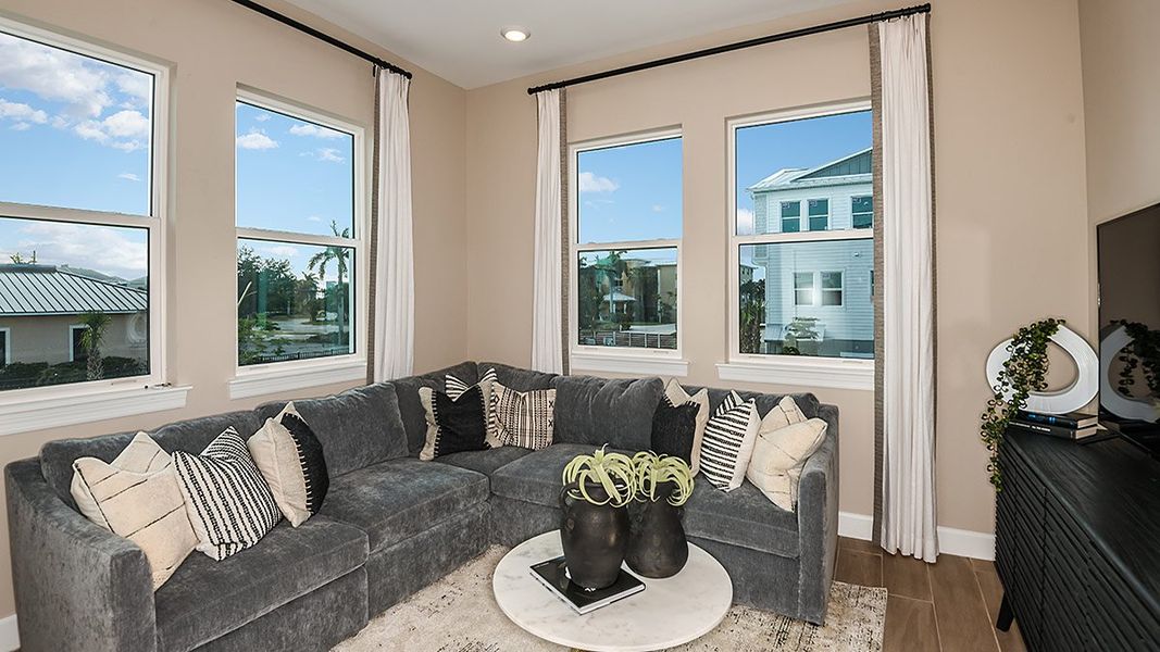 Furnished interior in a model home at Seahaven in Punta Gorda (Image 25).