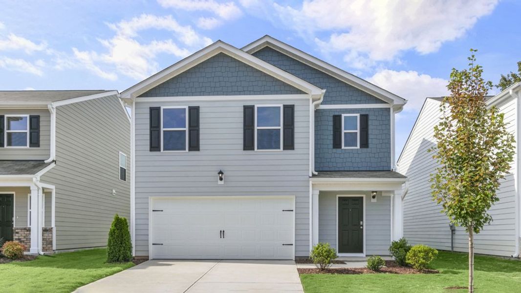 Front exterior of a home in the Belle Grove community, located in Wendell, NC (Image 4).
