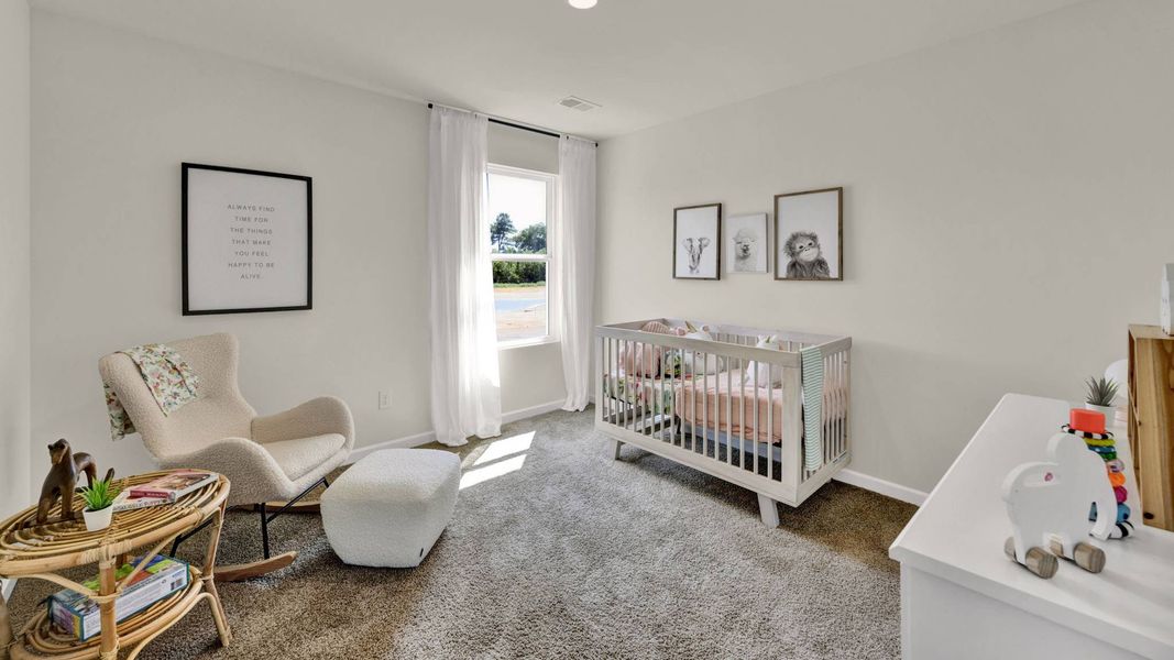 Furnished interior in a model home at Bayview at Harbor Crest in Ooltewah (Image 18).