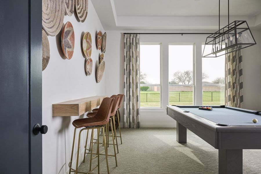 Furnished interior in a model home at Whitestone Estates in Parker (Image 25).