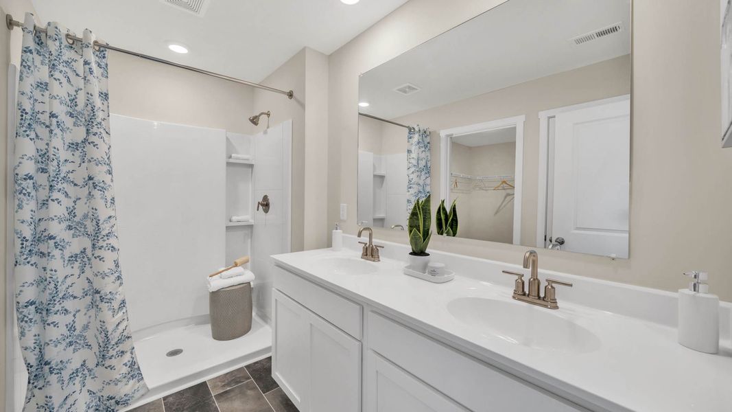 Furnished interior in a model home at Emory Creek in Harriman (Image 16).