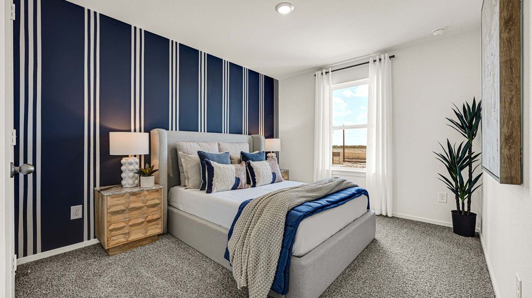 Furnished interior in a model home at August Trails in Needville (Image 24). Furnished interior in a model home at August Trails in Needville (Image 24).