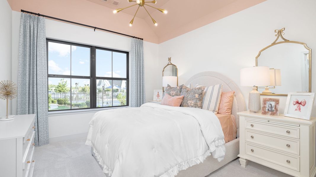 Furnished interior in a model home at Cambridge Crossing 50' in Celina (Image 16). Furnished interior in a model home at Cambridge Crossing 50' in Celina (Image 16).