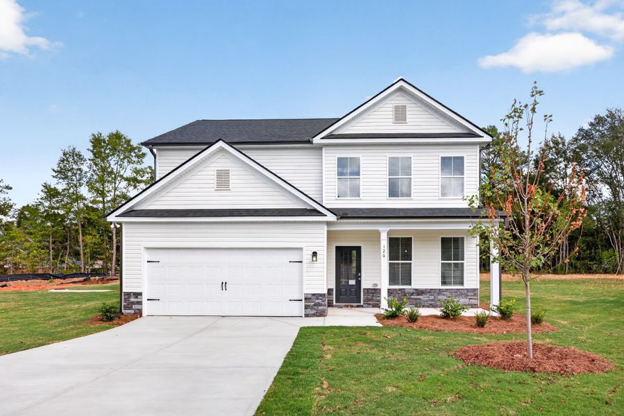 Front exterior of a home in the Robins Estates community, located in Warner Robins, GA (Image 18). Front exterior of a home in the Robins Estates community, located in Warner Robins, GA (Image 18).