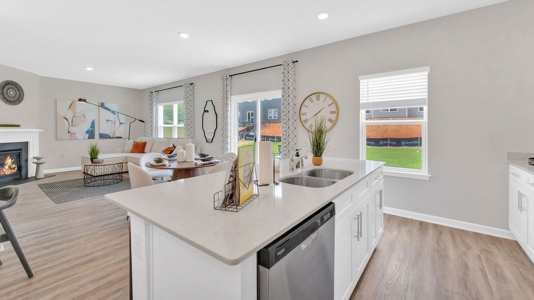 Furnished interior in a model home at Archer's Pointe in Johnson City (Image 3).
