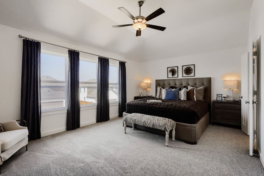 Furnished interior in a model home at North Sky 40s in Celina (Image 16).