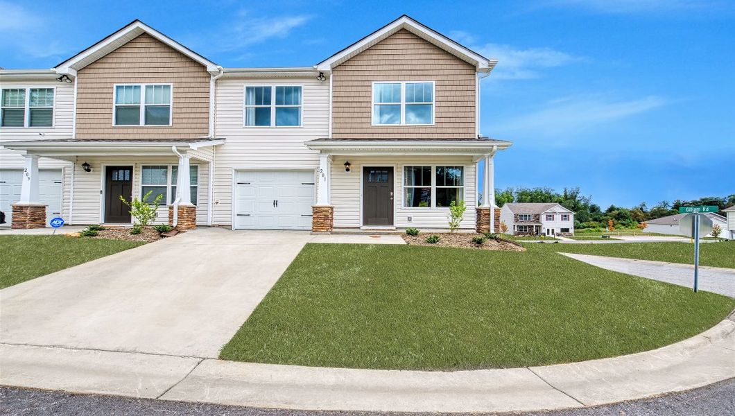 Front exterior of a home in the Virginia Commons community, located in Arden, NC (Image 1).