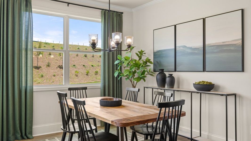 Furnished interior in a model home at Hamptons at Riverwood North in Dallas (Image 24).