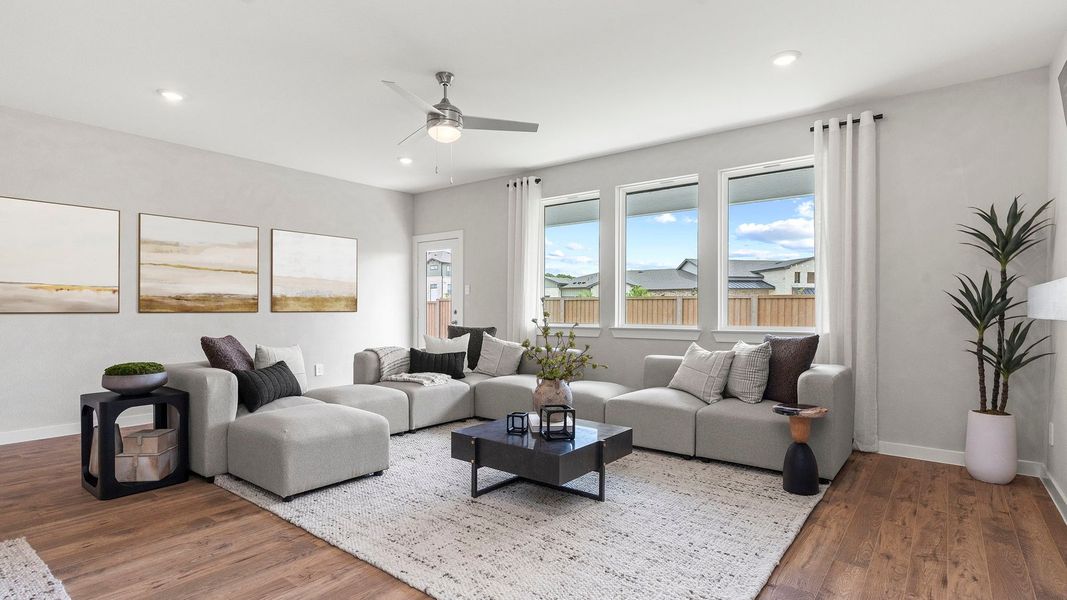 Furnished interior in a model home at Villarosa at Tamarron in Katy (Image 29).