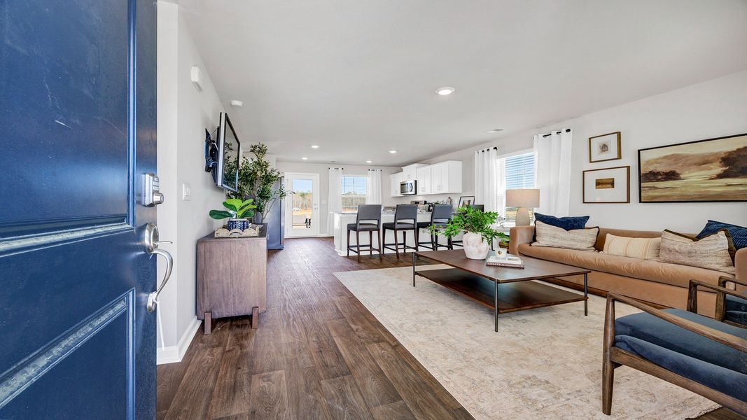 Furnished interior in a model home at The Park at Wilkinson in Orangeburg (Image 28).