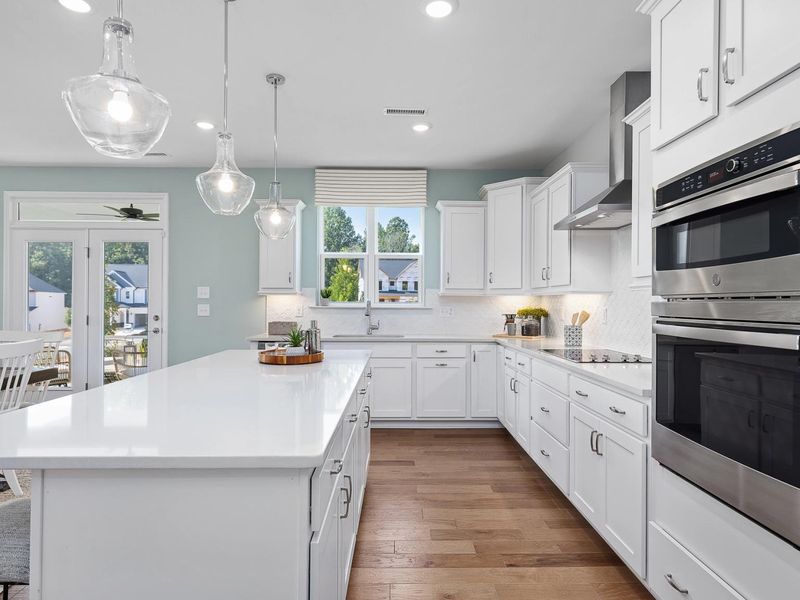 Furnished interior in a model home at Woodland Crossing in Zebulon (Image 2). Furnished interior in a model home at Woodland Crossing in Zebulon (Image 2).
