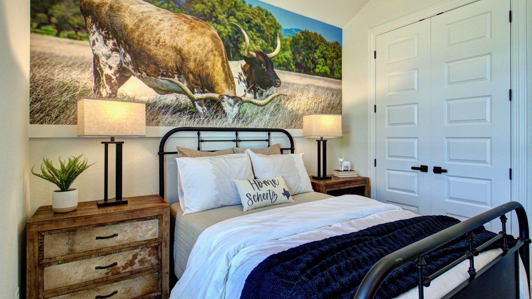 Furnished interior in a model home at The Crossvine in Schertz (Image 5).