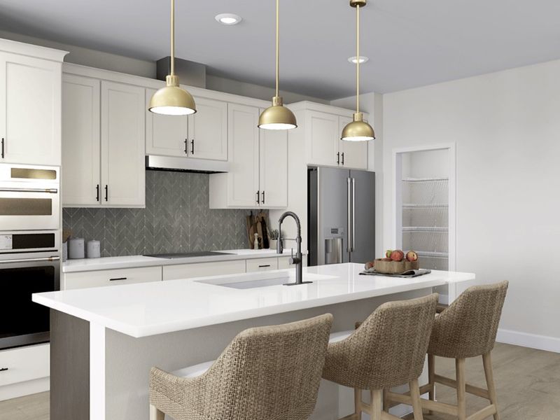 Furnished interior in a model home at Baler Mills in Gastonia (Image 7). Furnished interior in a model home at Baler Mills in Gastonia (Image 7).