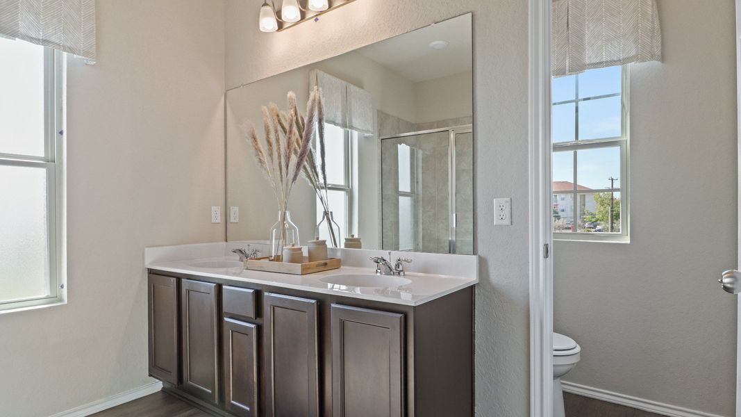 Somerset Trails Model Home Primary Bathroom