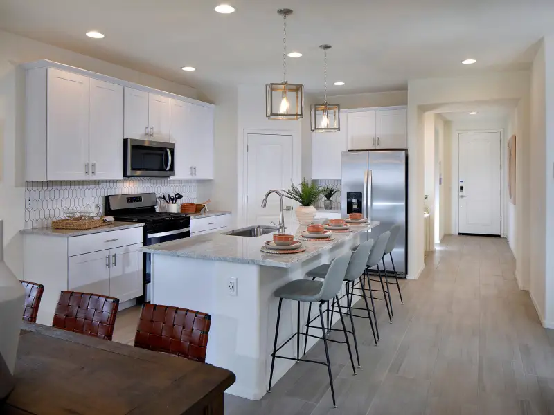 The 2110 floorplan modeled at Fieldstone at Gladden Farms.