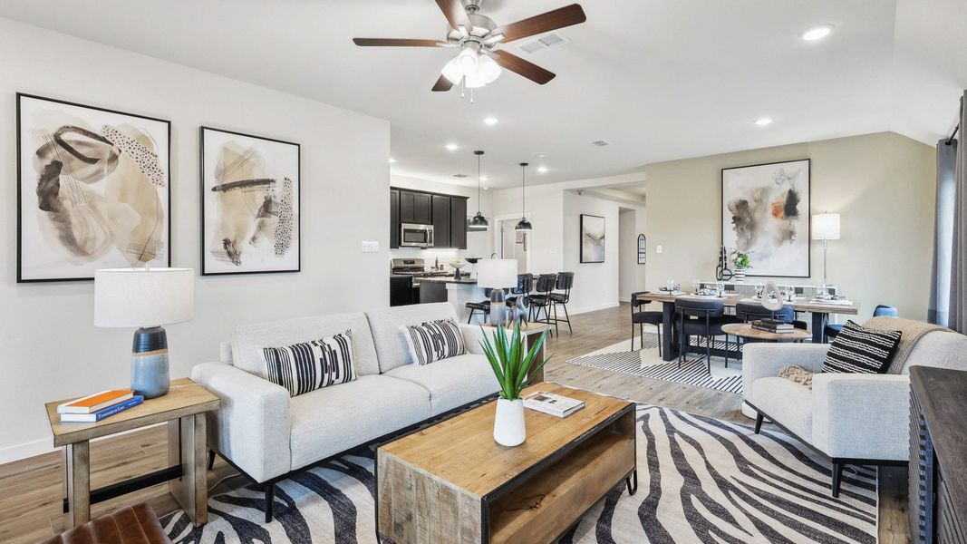 Furnished interior in a model home at Morningside in Josephine (Image 8).
