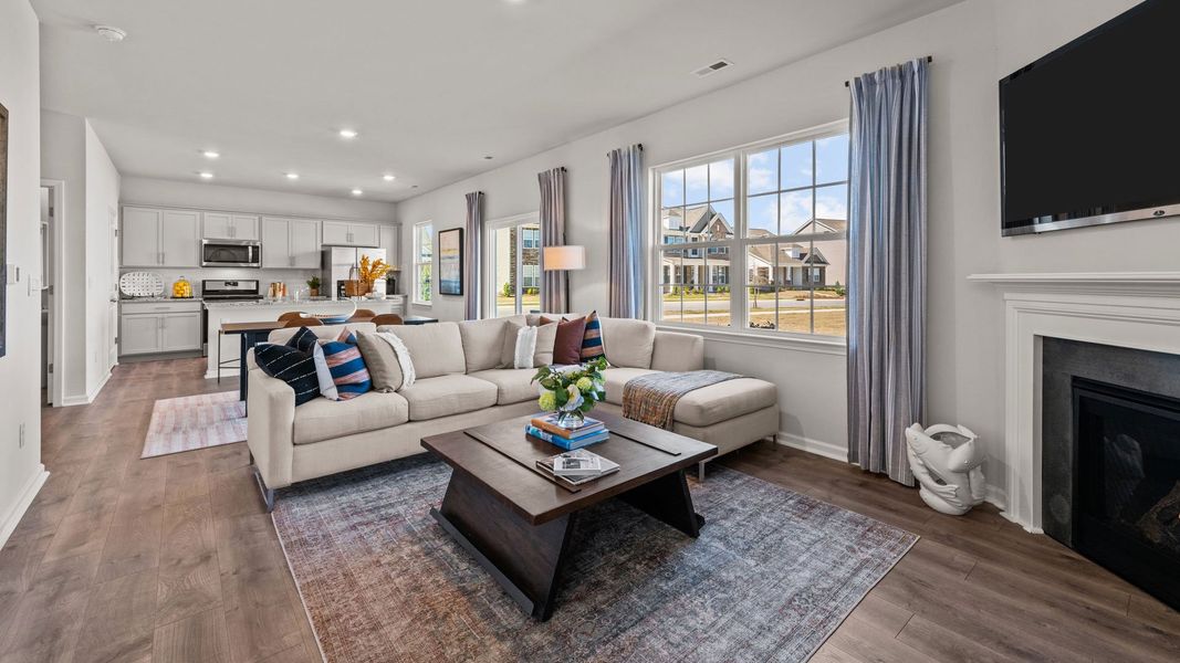 Furnished interior in a model home at West New Bern in New Bern (Image 16). Furnished interior in a model home at West New Bern in New Bern (Image 16).