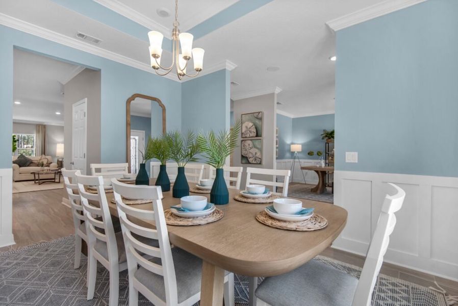 Furnished interior in a model home at Navarre in Navarre (Image 7). Furnished interior in a model home at Navarre in Navarre (Image 7).