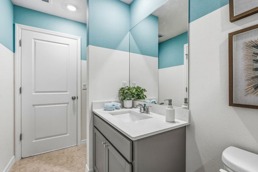 Furnished interior in a model home at Spanish Lakes in Fort Pierce (Image 24).