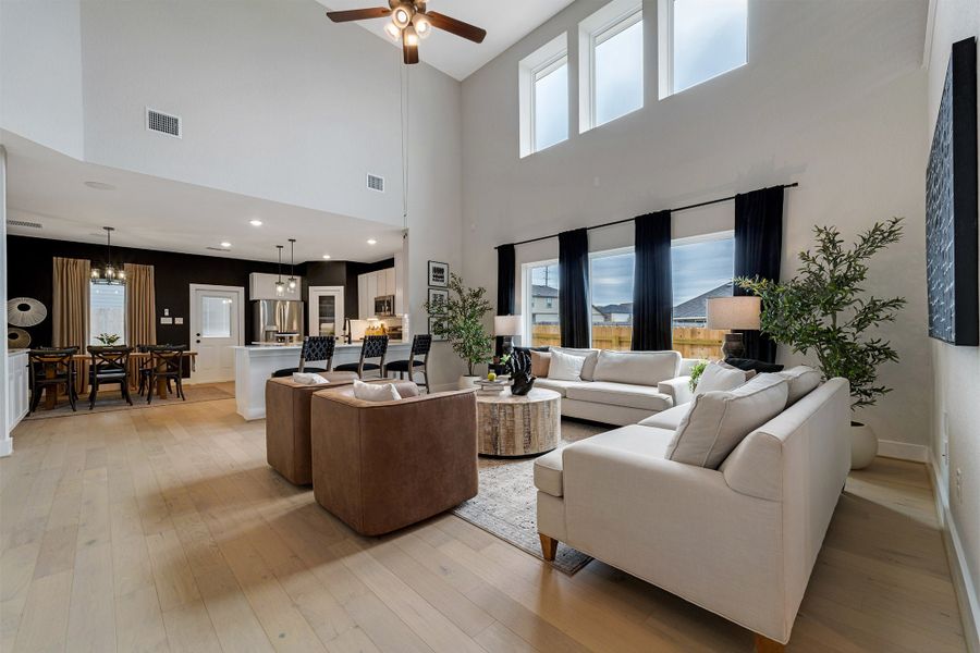 Furnished interior in a model home at Cloud Country in New Braunfels (Image 9). Furnished interior in a model home at Cloud Country in New Braunfels (Image 9).