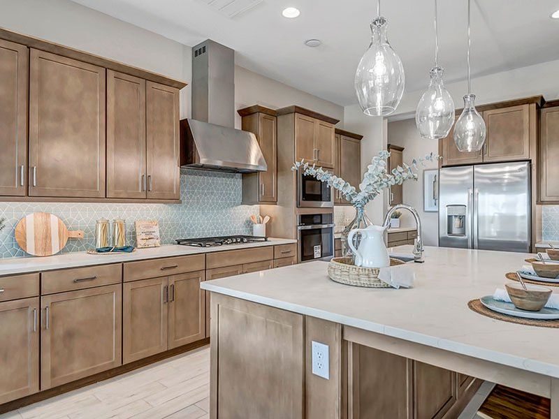 Furnished interior in a model home at Fire Sky at Alamar in Avondale (Image 25).