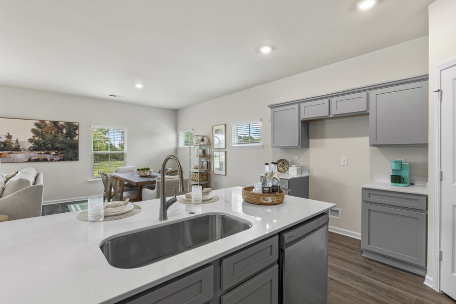 Furnished interior in a model home at South Lake Commons in Lexington (Image 14).