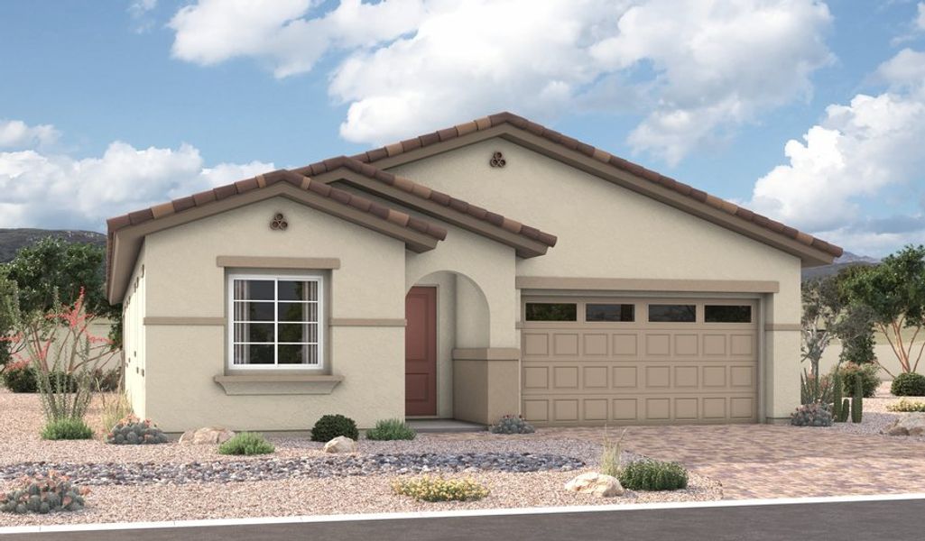 Front exterior of a home in the Portfolio at Bella Rosa community, located in Phoenix, AZ (Image 3).
