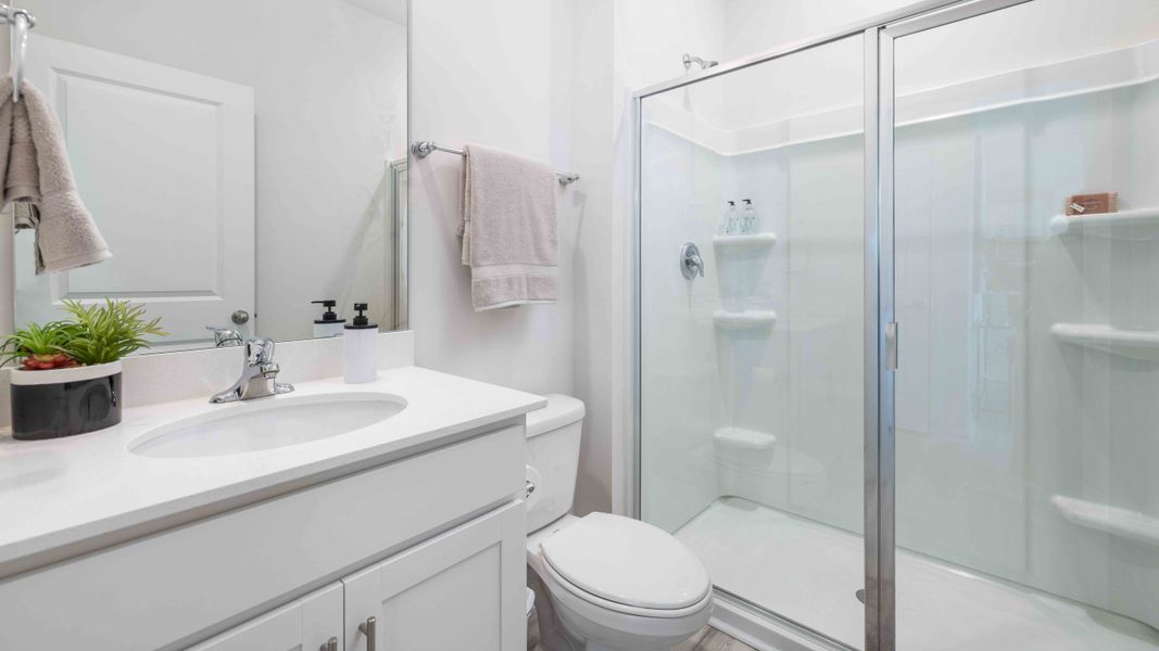 Furnished interior in a model home at Laurelbrook in Sherrills Ford (Image 33).