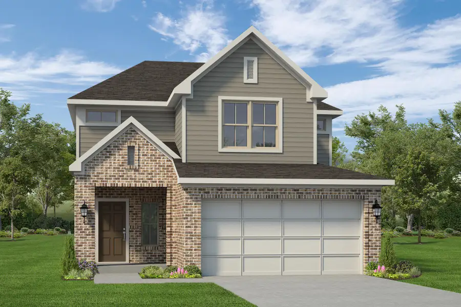 Front exterior of a home in the Aldeana - Tejas Collection community, located in Bonney, TX (Image 18).