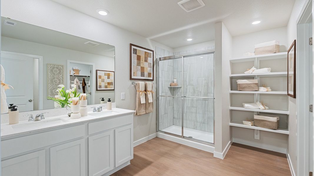 Furnished interior in a model home at Empire Estates in Corpus Christi (Image 32).