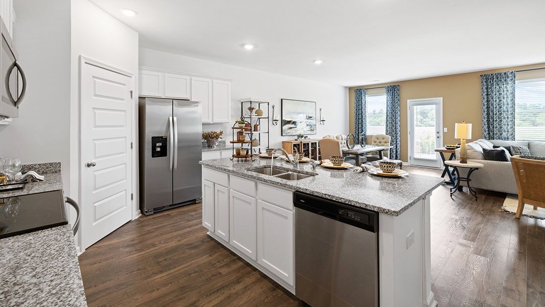 Furnished interior in a model home at The Preserve at Agricultural Village in Perry (Image 5). Furnished interior in a model home at The Preserve at Agricultural Village in Perry (Image 5).
