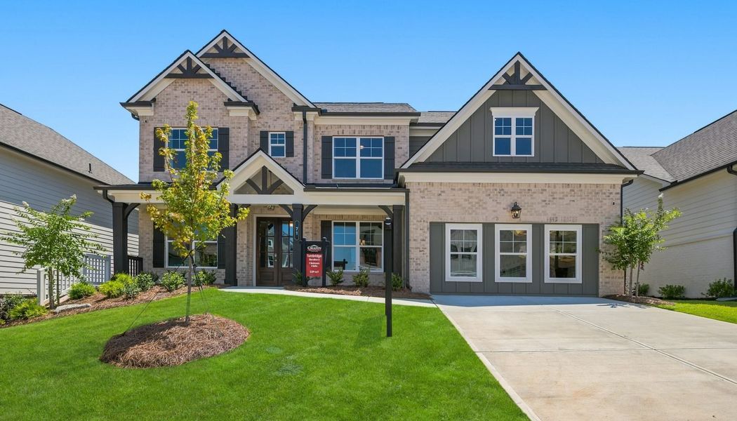Front exterior of a home in the Fowler Farms community, located in Auburn, GA (Image 27).