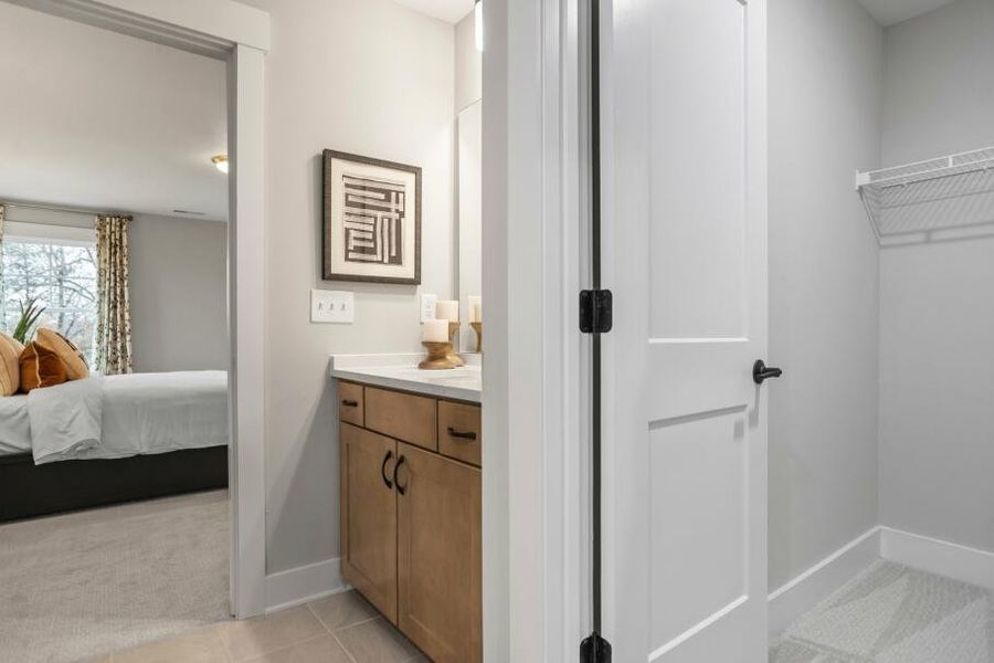 Furnished interior in a model home at Wexford in Elon (Image 22).