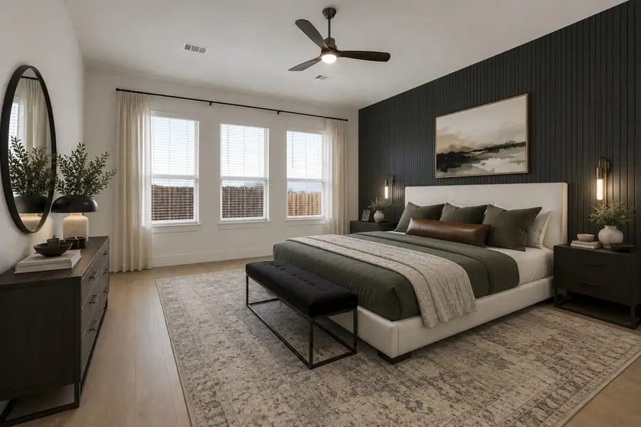 Furnished interior in a model home at Dominion Park in Waxahachie (Image 4).