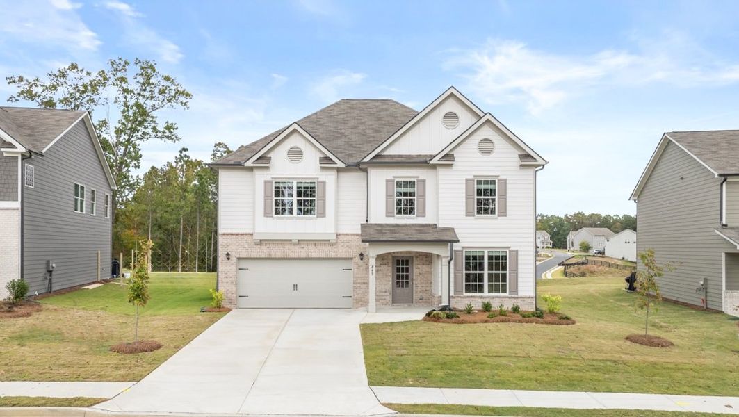 Front exterior of a home in the Lost Creek community, located in Dallas, GA (Image 3). Front exterior of a home in the Lost Creek community, located in Dallas, GA (Image 3).