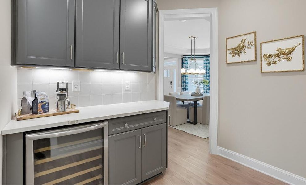 Furnished interior in a model home at Carrington in Stanley (Image 44).