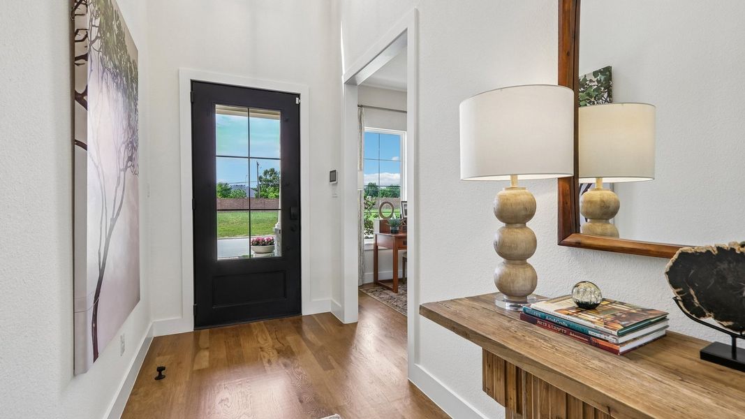Furnished interior in a model home at The Reserve at Watters in Allen (Image 8).
