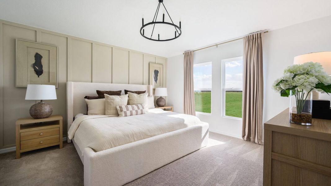 Furnished interior in a model home at Gum Lake Preserve in Lake Alfred (Image 6).