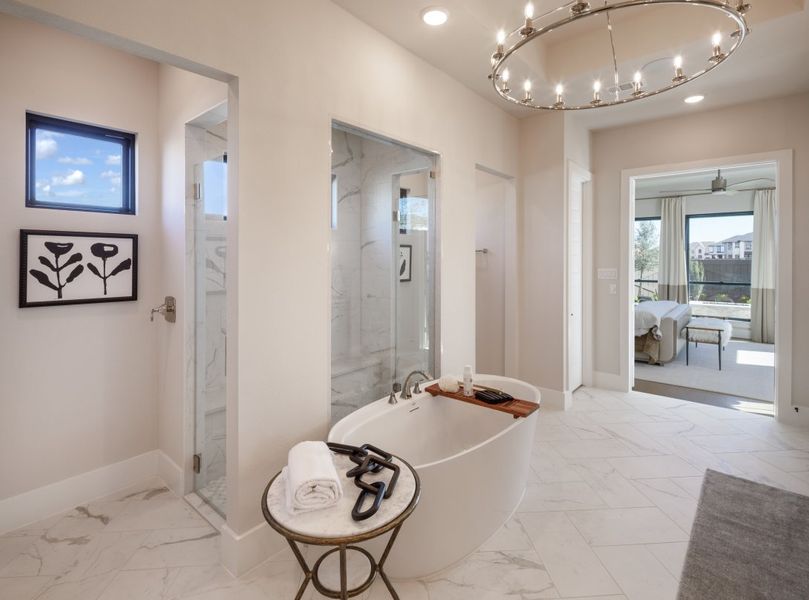 Furnished interior in a model home at Harvest Green in Richmond (Image 22).